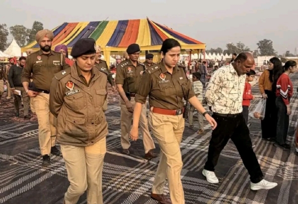 ਸੁਰੱਖਿਆ ਪ੍ਰਬੰਧਾਂ ਦਾ ਜਾਇਜ਼ਾ ਲੈਂਦੇ ਹੋਏ ਐਸ.ਐਸ.ਪੀ ਡਾ. ਦਰਪਣ ਆਹਲੂਵਾਲੀਆ