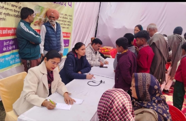 ਮਾਜਰੀ ਵਿਖੇ ਲਗਾਏ ਮੁਫ਼ਤ ਆਯੂਸ਼ ਕੈਂਪ ਦਾ ਦ੍ਰਿਸ਼.