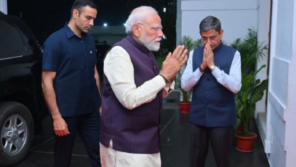 ਪ੍ਰਧਾਨ ਮੰਤਰੀ ਨਰਿੰਦਰ ਮੋਦੀ ਚੇਨਈ ਵਿੱਚ।