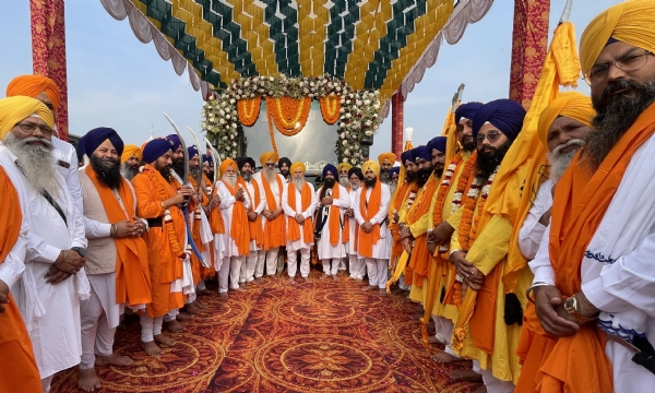 ਖ਼ਾਲਸਾ ਮਾਰਚ ਗੁਰਦੁਆਰਾ ਬੀੜ ਬਾਬਾ ਬੁੱਢਾ ਸਾਹਿਬ ਤੋਂ ਅਗਲੇ ਪੜਾਅ ਪਹੂਵਿੰਡ ਲਈ ਰਵਾਨਾ