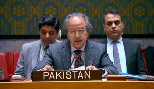 ਸੰਯੁਕਤ ਰਾਸ਼ਟਰ ਵਿੱਚ ਪਾਕਿਸਤਾਨ ਦੇ ਸਥਾਈ ਪ੍ਰਤੀਨਿਧੀ, ਅਸੀਮ ਇਫਤਿਖਾਰ ਅਹਿਮਦ। ਫਾਈਲ ਫੋਟੋ ਸੰਯੁਕਤ ਰਾਸ਼ਟਰ ਵਿੱਚ ਪਾਕਿਸਤਾਨ ਦੇ ਸਥਾਈ ਪ੍ਰਤੀਨਿਧੀ, ਅਸੀਮ ਇਫਤਿਖਾਰ ਅਹਿਮਦ। ਫਾਈਲ ਫੋਟੋ