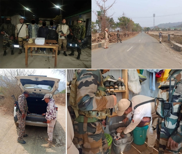 ਮਣੀਪੁਰ: ਸੁਰੱਖਿਆ ਬਲਾਂ ਵੱਲੋਂ ਕਾਬੂ ਮੁਲਜ਼ਮ ਅਤੇ ਤਲਾਸ਼ੀ ਮੁਹਿੰਮ ਦੀਆਂ ਤਸਵੀਰਾਂ