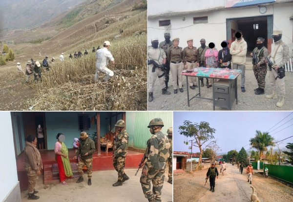 ਮਨੀਪੁਰ ਵਿੱਚ ਸੁਰੱਖਿਆ ਬਲਾਂ ਦੀ ਕਾਰਵਾਈ ਦਾ ਦ੍ਰਿਸ਼। ਮਨੀਪੁਰ ਵਿੱਚ ਸੁਰੱਖਿਆ ਬਲਾਂ ਦੀ ਕਾਰਵਾਈ ਦਾ ਦ੍ਰਿਸ਼।