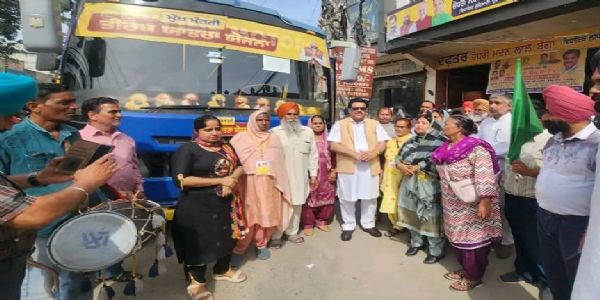 ਵਿਧਾਇਕ ਬੱਗਾ ਨੇ ਹੈਬੋਵਾਲ ਤੋਂ ਸ਼ਰਧਾਲੂਆਂ ਦੀ ਬੱਸ ਕੀਤੀ ਰਵਾਨਾ