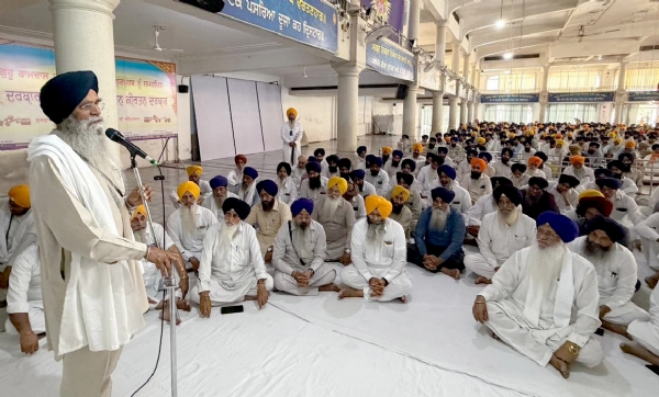 ਸਮਾਗਮ ਨੂੰ ਸੰਬੋਧਨ ਕਰਦੇ ਸ਼੍ਰੋਮਣੀ ਗੁਰਦੁਆਰਾ ਪ੍ਰਬੰਧਕ ਕਮੇਟੀ ਦੇ ਪ੍ਰਧਾਨ ਐਡਵੋਕੇਟ ਹਰਜਿੰਦਰ ਸਿੰਘ ਧਾਮੀ