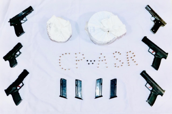 ਮੁਲਜ਼ਮਾਂ ਕੋਲੋਂ ਬਰਾਮਦ ਹਥਿਆਰ ਅਤੇ ਹੈਰੋਇਨ