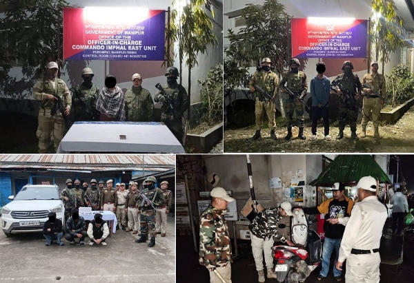 ਮਨੀਪੁਰ ਦੇ ਵੱਖ-ਵੱਖ ਇਲਾਕਿਆਂ ਤੋਂ ਦੋ ਅੱਤਵਾਦੀ ਅਤੇ ਤਿੰਨ ਨਸ਼ੀਲੇ ਪਦਾਰਥ ਤਸਕਰਾਂ ਨੂੰ ਗ੍ਰਿਫ਼ਤਾਰ ਕੀਤਾ ਗਿਆ