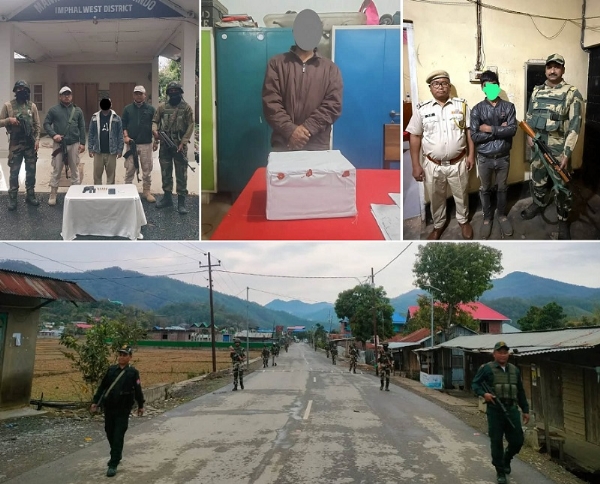 ਮਣੀਪੁਰ: ਵੱਖ-ਵੱਖ ਇਲਾਕਿਆਂ ਤੋਂ ਗੈਰ-ਕਾਨੂੰਨੀ ਹਥਿਆਰਾਂ, ਨਸ਼ੀਲੇ ਪਦਾਰਥਾਂ ਅਤੇ ਚੋਰੀ ਦੀਆਂ ਘਟਨਾਵਾਂ ਵਿੱਚ ਸ਼ਾਮਲ ਤਿੰਨ ਅਪਰਾਧੀ ਗ੍ਰਿਫ਼ਤਾਰ