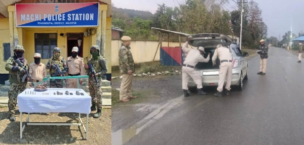 ਮਣੀਪੁਰ: ਤੇਂਗਨੋਪਾਲ ਜ਼ਿਲ੍ਹੇ ਦੇ ਪਹਾੜੀ ਖੇਤਰ ਤੋਂ ਹਥਿਆਰ ਅਤੇ ਵਿਸਫੋਟਕ ਬਰਾਮਦ