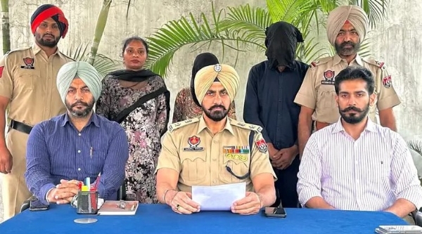 ਪੁਲਿਸ ਵੱਲੋਂ ਕਾਬੂ ਕੀਤੇ ਗਏ ਮੁਲਜ਼ਮ।