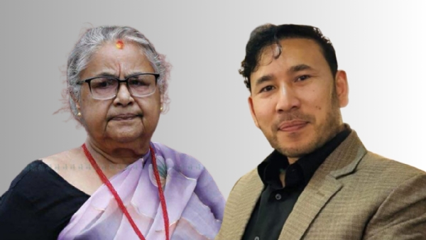 ਸੁਸ਼ੀਲਾ ਕਾਰਕੀ ਅਤੇ ਉਨ੍ਹਾਂ ਦੇ ਨਿੱਜੀ ਸਕੱਤਰ ਆਦਰਸ਼ ਸ੍ਰੇਸ਼ਠ