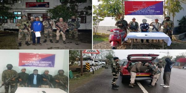 ਮਨੀਪੁਰ ਤੋਂ ਪਾਬੰਦੀਸ਼ੁਦਾ ਸੰਗਠਨਾਂ ਦੇ ਤਿੰਨ ਕੈਡਰ ਗ੍ਰਿਫ਼ਤਾਰ