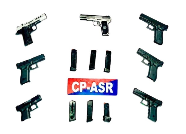 ਮੁਲਜ਼ਮਾਂ ਕੋਲੋਂ ਬਰਾਮਦ ਪਿਸਤੌਲ।