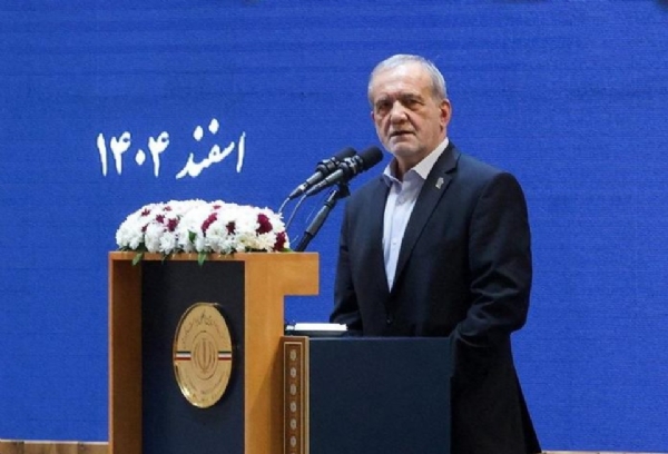 ਈਰਾਨ ਦੇ ਨਵੇਂ ਚੁਣੇ ਗਏ ਰਾਸ਼ਟਰਪਤੀ ਮਸੂਦ ਪੇਜ਼ੇਸ਼ਕੀਅਨ ਨੇ ਸੁਪਰੀਮ ਲੀਡਰ ਅਲੀ ਖਾਮੇਨੇਈ ਦੀ ਮੌਤ ਤੋਂ ਬਾਅਦ ਪਹਿਲੀ ਵਾਰ ਰਾਸ਼ਟਰ ਨੂੰ ਸੰਬੋਧਨ ਕੀਤਾ।