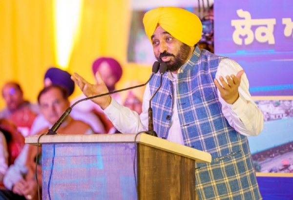 ਸੰਬੋਧਨ ਕਰਦੇ ਮੁੱਖ ਮੰਤਰੀ ਭਗਵੰਤ ਮਾਨ