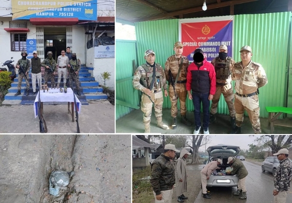 ਮਨੀਪੁਰ ਸੁਰੱਖਿਆ ਬਲਾਂ ਦੀ ਕਾਰਵਾਈ ਦੌਰਾਨ ਹਥਿਆਰ ਬਰਾਮਦ ਅਤੇ ਪ੍ਰੀਪੈਕ ਪ੍ਰੋ ਕਾਡਰ ਗ੍ਰਿਫ਼ਤਾਰ