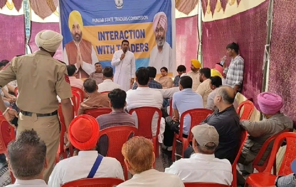 ਮੰਡੀ ਕਿਲਿਆਂਵਾਲੀ ਵਿਖੇ ਆਯੋਜਿਤ ਵਪਾਰਕ ਮਿਲਨੀ ਦਾ ਦ੍ਰਿਸ਼।