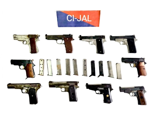 ਬਰਾਮਦ 10 ਪਿਸਤੌਲ