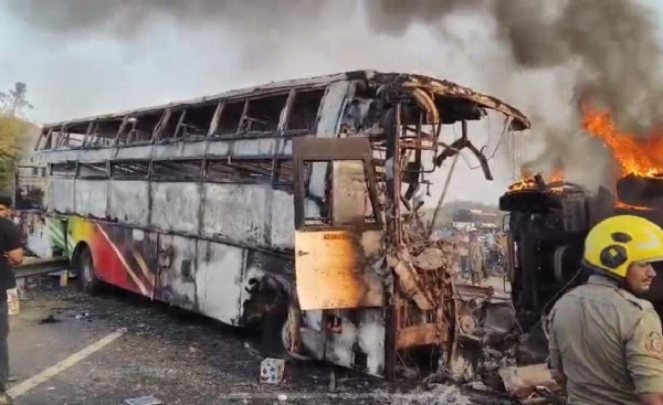 ਆਂਧਰਾ ਪ੍ਰਦੇਸ਼ ਵਿੱਚ ਭਿਆਨਕ ਬੱਸ ਹਾਦਸੇ ਵਿੱਚ ਦਸ ਲੋਕਾਂ ਦੀ ਮੌਤ