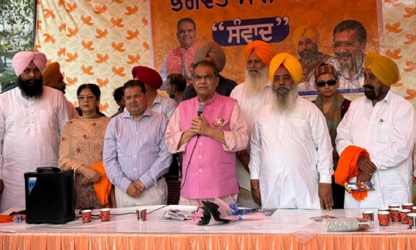 ਸੰਬੋਧਨ ਕਰਦੇ ਕੈਬਨਿਟ ਮੰਤਰੀ ਸੰਜੀਵ ਅਰੋੜਾ