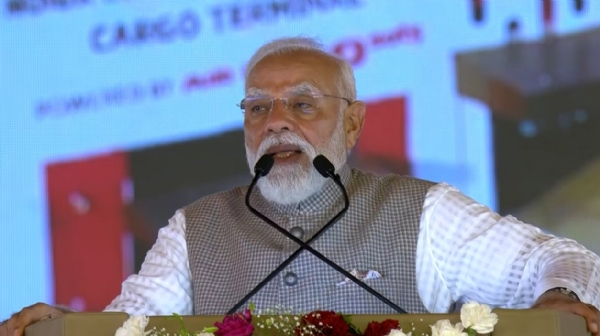 ਪ੍ਰਧਾਨ ਮੰਤਰੀ ਨਰਿੰਦਰ ਮੋਦੀ ਸ਼ਨੀਵਾਰ ਨੂੰ ਜਨ ਸਭਾ ਰੈਲੀ ਨੂੰ ਸੰਬੋਧਨ ਕਰਦੇ ਹੋਏ