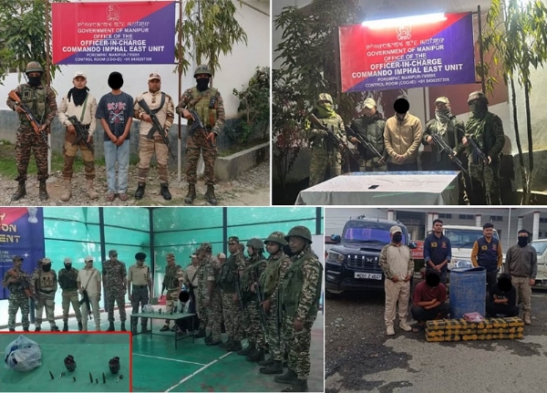 ਮਨੀਪੁਰ ਵਿੱਚ ਗ੍ਰਿਫ਼ਤਾਰ ਅੱਤਵਾਦੀ ਅਤੇ ਡਰੱਗਜ਼ ਤਸਕਰ