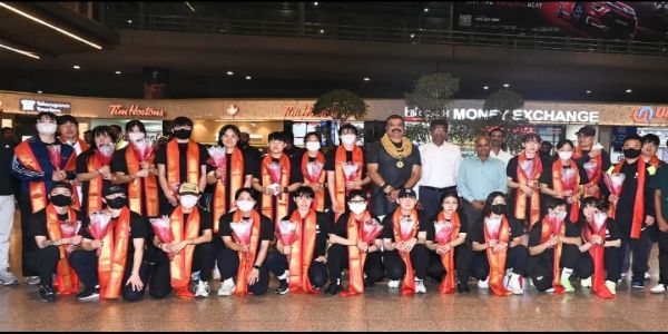 ਐਫਆਈਐਚ ਹਾਕੀ ਮਹਿਲਾ ਵਿਸ਼ਵ ਕੱਪ ਕੁਆਲੀਫਾਇਰ ਲਈ ਕੋਰੀਆ ਅਤੇ ਵੇਲਜ਼ ਦੀਆਂ ਟੀਮਾਂ ਹੈਦਰਾਬਾਦ ਪਹੁੰਚੀਆਂ