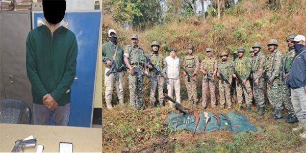 ਮਨੀਪੁਰ ਵਿੱਚ ਪਿਸਤੌਲ ਸਮੇਤ ਇੱਕ ਵਿਅਕਤੀ ਗ੍ਰਿਫ਼ਤਾਰ, ਹਥਿਆਰ ਅਤੇ ਗੋਲਾ ਬਾਰੂਦ ਬਰਾਮਦ