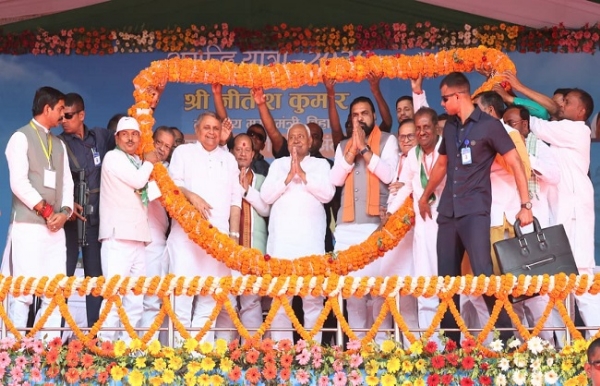 ਮੁੱਖ ਮੰਤਰੀ ਨਿਤੀਸ਼ ਕੁਮਾਰ ਦੀ ਫੋਟੋ।