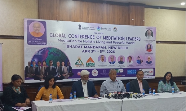 ਗਲੋਬਲ ਕਾਨਫਰੰਸ ਆਫ਼ ਮੈਡੀਟੇਸ਼ਨ ਲੀਡਰਜ਼ ਬਾਰੇ ਜਾਣਕਾਰੀ ਦਿੰਦੇ ਮੁੱਖ ਬੁਲਾਰੇ