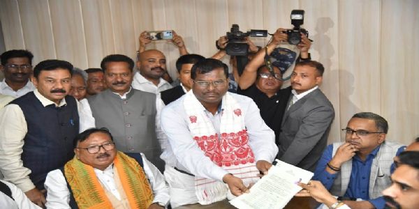 ਅਸਾਮ ਰਾਜ ਸਭਾ ਚੋਣਾਂ: ਤਿੰਨ ਸੀਟਾਂ ਲਈ ਭਾਜਪਾ ਅਤੇ ਗਠਜੋੜ ਦੇ ਉਮੀਦਵਾਰਾਂ ਨੇ ਦਾਖਲ ਕੀਤੀਆਂ ਨਾਮਜ਼ਦਗੀਆਂ