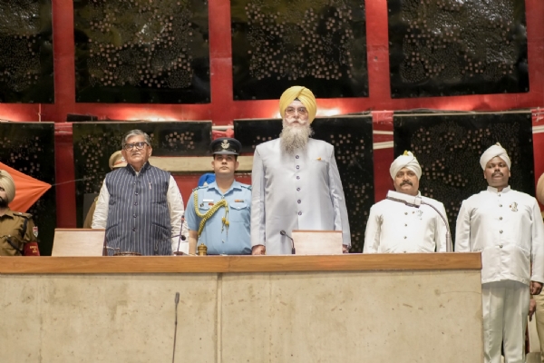 ਬਜਟ ਸੈਸ਼ਨ ਦੌਰਾਨ ਰਾਜਪਾਲ ਗੁਲਾਬ ਚੰਦ ਕਟਾਰੀਆ, ਸਪੀਕਰ ਕੁਲਤਾਰ ਸੰਧਵਾ