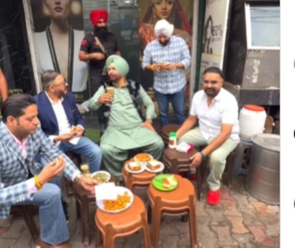 ਸਿੱਧੂ ਨੇ ਅੱਜ ਅੰਮ੍ਰਿਤਸਰ ਦੇ ਮਸ਼ਹੂਰ ਗਿਆਨੀ ਟੀ ਸਟਾਲ ਤੋਂ ਇੱਕ ਵੀਡੀਓ ਦੁਬਾਰਾ ਸਾਂਝਾ ਕੀਤਾ। ਉਨ੍ਹਾਂ ਦੀ ਵੀਡੀਓ ਤੋਂ ਬਣਾਈ ਗਈ ਫੋਟੋ