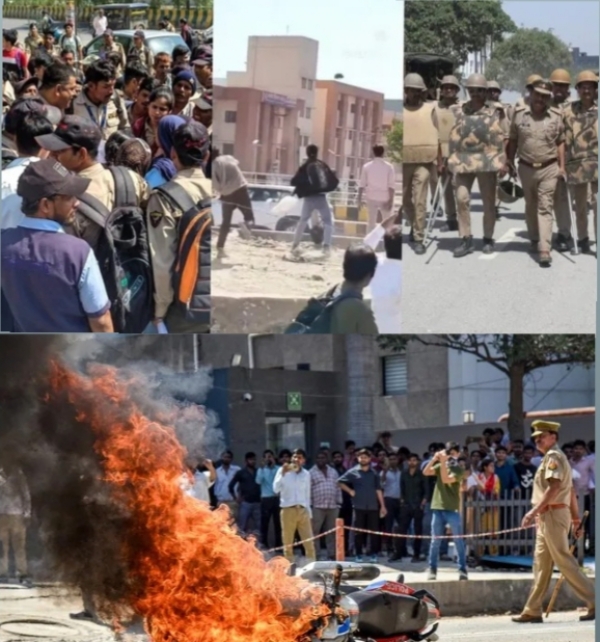 ਮਜ਼ਦੂਰਾਂ ਦਾ ਵਿਰੋਧ ਪ੍ਰਦਰਸ਼ਨ ਮੰਗਲਵਾਰ ਨੂੰ ਵੀ ਜਾਰੀ ਰਿਹਾ। ਮਜ਼ਦੂਰਾਂ ਦਾ ਵਿਰੋਧ ਪ੍ਰਦਰਸ਼ਨ ਮੰਗਲਵਾਰ ਨੂੰ ਵੀ ਜਾਰੀ ਰਿਹਾ।