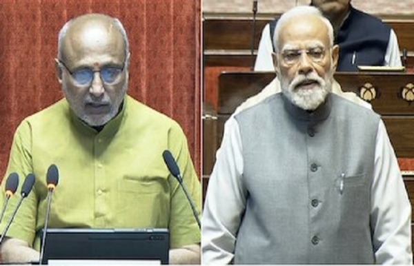 ਉਪ ਰਾਸ਼ਟਰਪਤੀ ਸੀਪੀ ਰਾਧਾਕ੍ਰਿਸ਼ਨਨ ਅਤੇ ਪ੍ਰਧਾਨ ਮੰਤਰੀ ਨਰਿੰਦਰ ਮੋਦੀ ਦੀ ਫਾਈਲ ਫੋਟੋ।