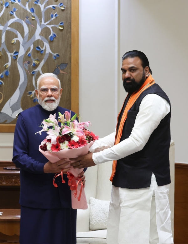 ਪ੍ਰਧਾਨ ਮੰਤਰੀ ਨਰਿੰਦਰ ਮੋਦੀ ਅਤੇ ਸਮਰਾਟ ਚੌਧਰੀ ਦੀ ਫਾਈਲ ਫੋਟੋ।