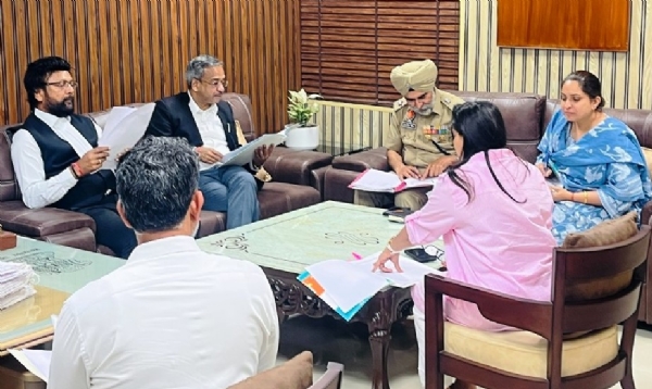 ਜ਼ਿਲ੍ਹਾ ਕਾਨੂੰਨੀ ਸੇਵਾਵਾਂ ਅਥਾਰਟੀ ਫਾਜ਼ਿਲਕਾ ਵੱਲੋਂ ਆਯੋਜਿਤ ਤਿਮਾਹੀ ਮੀਟਿੰਗ ਦਾ ਦ੍ਰਿਸ਼।