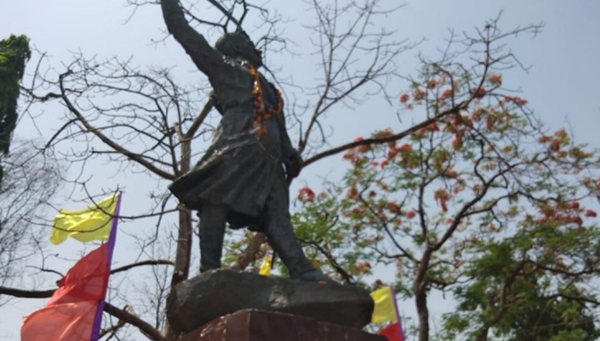 ਸ਼ਿਵਪੁਰੀ ਵਿੱਚ ਤਾਤਿਆ ਟੋਪੇ ਦੀ ਮੂਰਤੀ। ਫੋਟੋ: ਇੰਟਰਨੈੱਟ ਮੀਡੀਆ