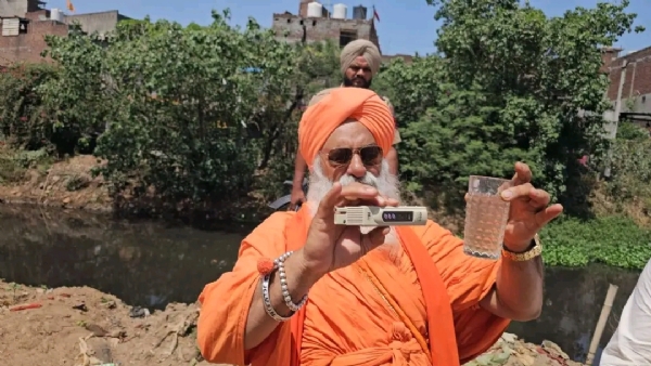 ਪਾਣੀ ਦੀ ਨਿਰੀਖਣ ਕਰਕੇ ਰਾਜ ਸਭਾ ਮੈਂਬਰ ਸੰਤ ਬਲਬੀਰ ਸਿੰਘ ਸੀਚੇਵਾਲ