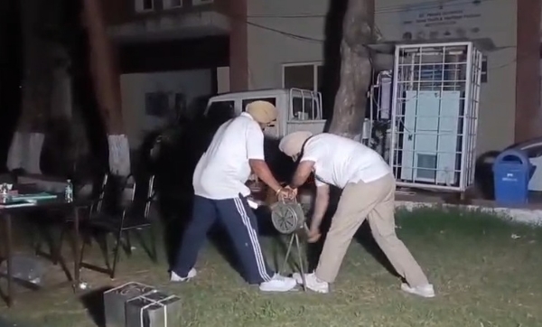 ਮੌਕ ਡਰਿੱਲ ਦਾ ਦ੍ਰਿਸ਼।