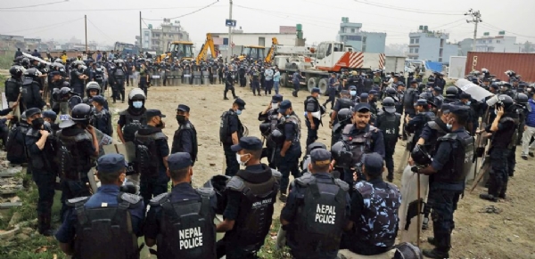 ਗੈਰ-ਕਾਨੂੰਨੀ ਬਸਤੀ ਨੂੰ ਹਟਾਉਣ ਲਈ ਸੁਰੱਖਿਆ ਕਰਮਚਾਰੀ ਤਾਇਨਾਤ