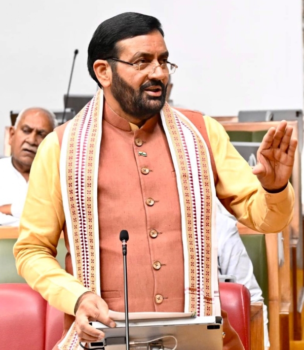 ਵਿਧਾਨ ਸਭਾ ਵਿੱਚ ਸੰਬੋਧਨ ਕਰਦੇ ਹੋਏ ਮੁੱਖ ਮੰਤਰੀ ਨਾਇਬ ਸਿੰਘ ਸੈਣੀ।