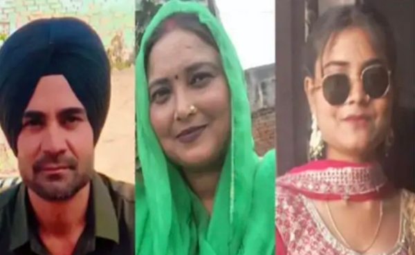 ਮ੍ਰਿਤਕ ਰੇਸ਼ਮ ਸਿੰਘ, ਪਤਨੀ ਸੀਮਾ ਅਤੇ ਧੀ ਕਵਲਦੀਪ ਕੌਰ ਦੀ ਫਾਈਲ ਫੋਟੋ।