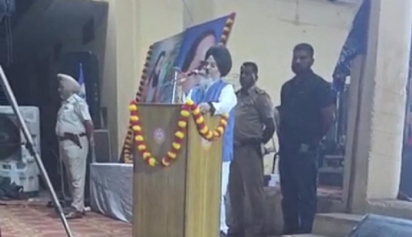 ਡਾ. ਅਵਤਾਰ ਸਿੰਘ ਕਰੀਮਪੁਰੀ ਸਮਾਗਮ ਨੂੰ ਸੰਬੋਧਨ ਕਰਦੇ ਹੋਏ।