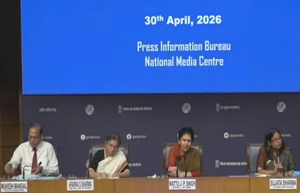 ਸੁਜਾਤਾ ਸ਼ਰਮਾ ਅੰਤਰ-ਮੰਤਰਾਲਾ ਪ੍ਰੈਸ ਕਾਨਫਰੰਸ ਨੂੰ ਸੰਬੋਧਨ ਕਰਦੇ ਹੋਏ