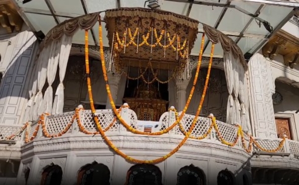 ਸ੍ਰੀ ਅਕਾਲ ਤਖਤ ਸਾਹਿਬ ਵਿਖੇ ਕੀਤੀ ਗਈ ਸਜਾਵਟ।