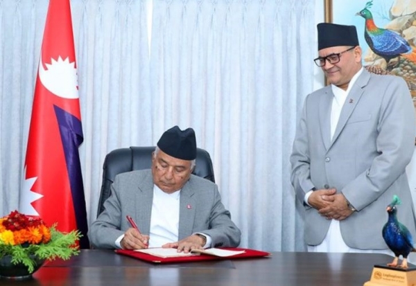 ਨੇਪਾਲ ਦੇ ਰਾਸ਼ਟਰਪਤੀ ਰਾਮਚੰਦਰ ਪੌਡੇਲ