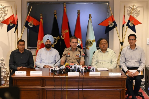 DGP Gaurav yadav during press conference.