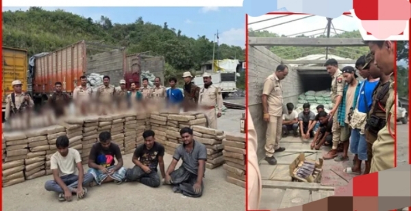 ਚੋਣਾਂ ਤੋਂ ਪਹਿਲਾਂ ਕਛਾਰ ਵਿੱਚ ਭਾਰੀ ਮਾਤਰਾ ਵਿੱਚ ਜ਼ਬਤ ਸ਼ਰਾਬ ।