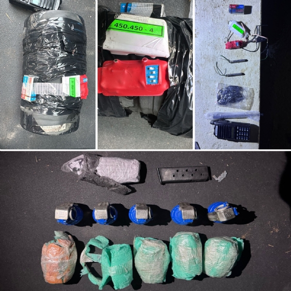 ਮੁਲਜ਼ਮਾਂ ਕੋਲੋਂ ਬਰਾਮਦ ਕੀਤੀ ਗਈ ਵਿਸਫੋਟਕ ਸਮੱਗਰੀ।